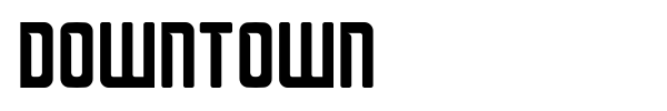 Downtown font preview